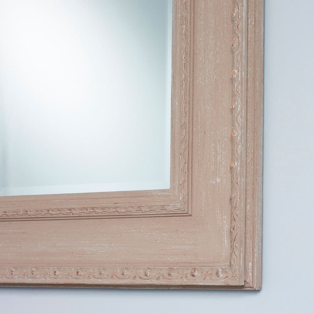 Marco Beige Mirror, Quick Ship