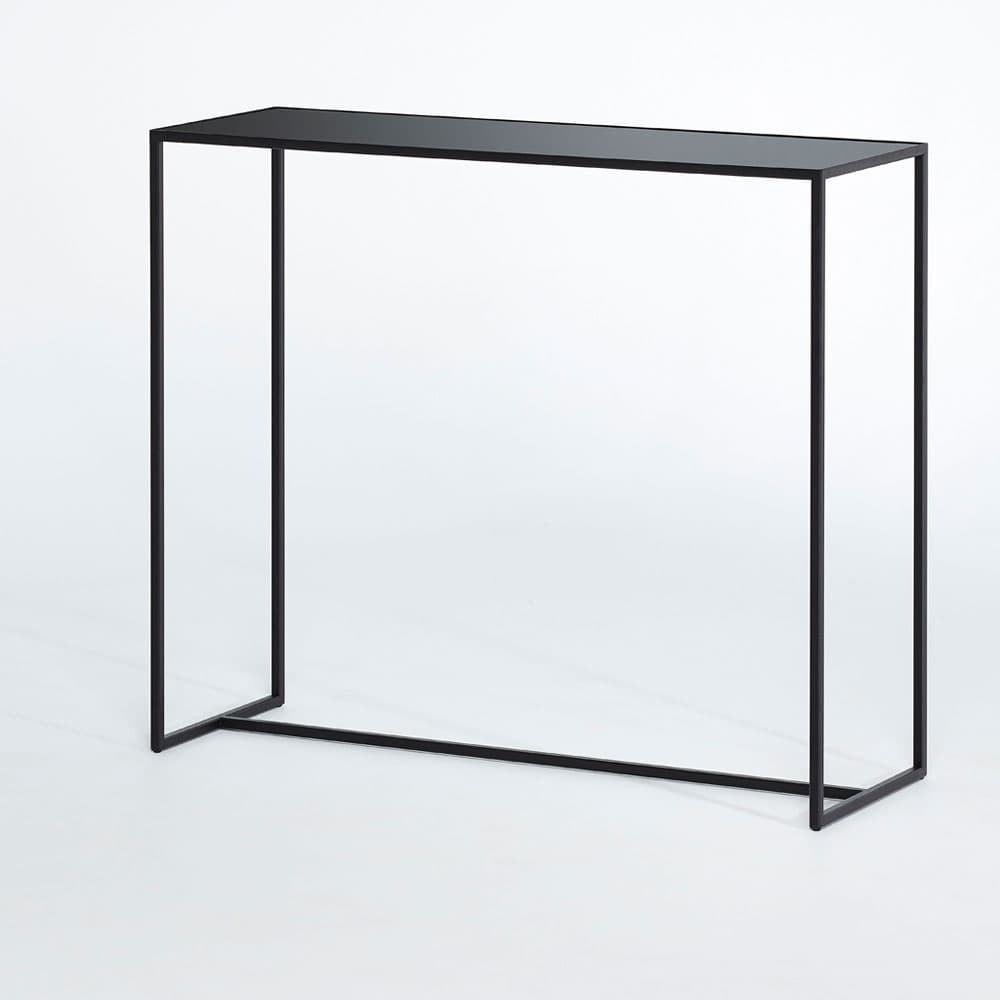 Mesa Black Console Table by Quick Ship