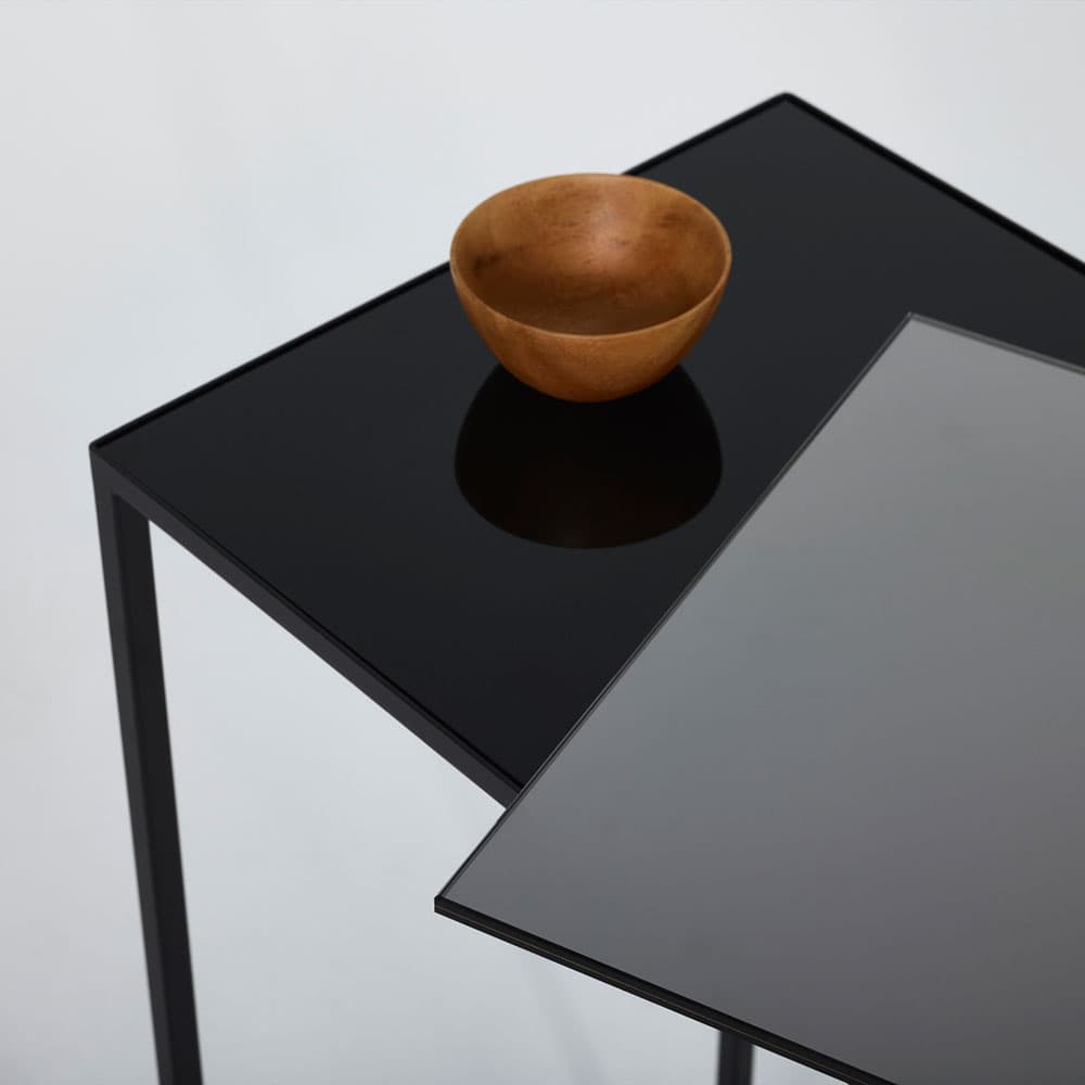 Mesa Black Console Table by Quick Ship
