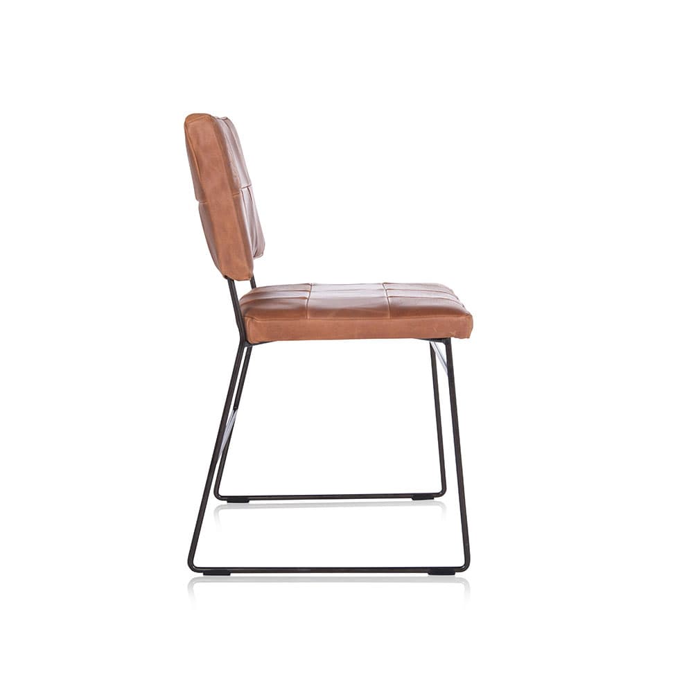 Mila Luxor Tan Dining Chair by Quick Ship