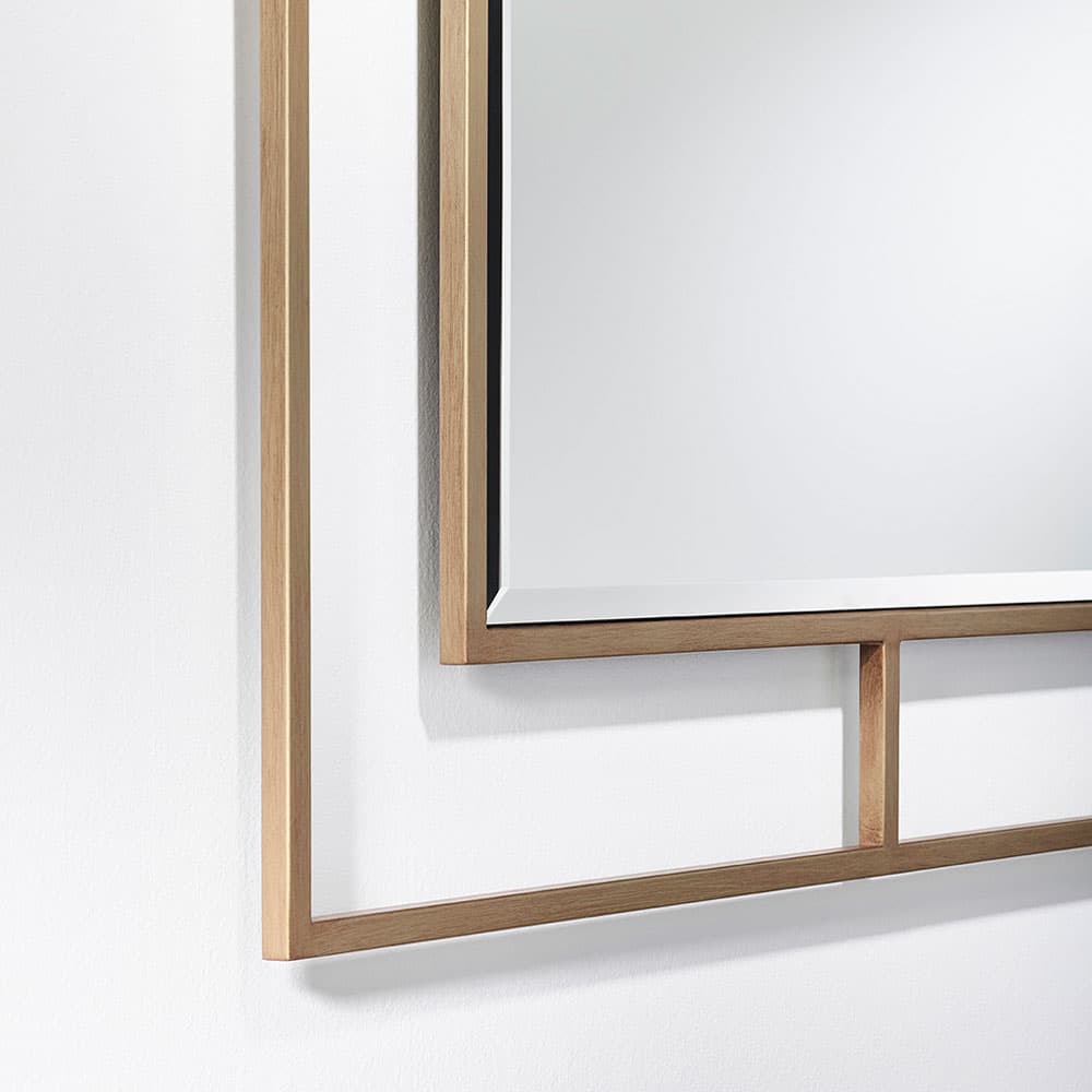 Nico Bronze Square Mirror, Quick Ship