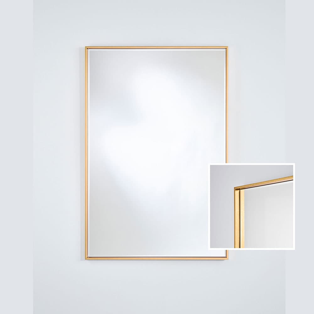 Soho Gold Rect Mirror, Quick Ship