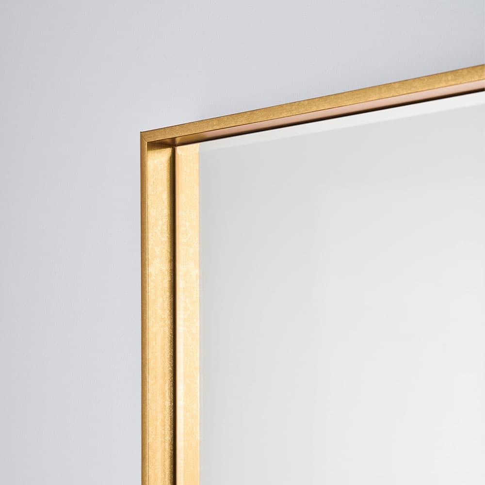 Soho Gold Rect Mirror, Quick Ship