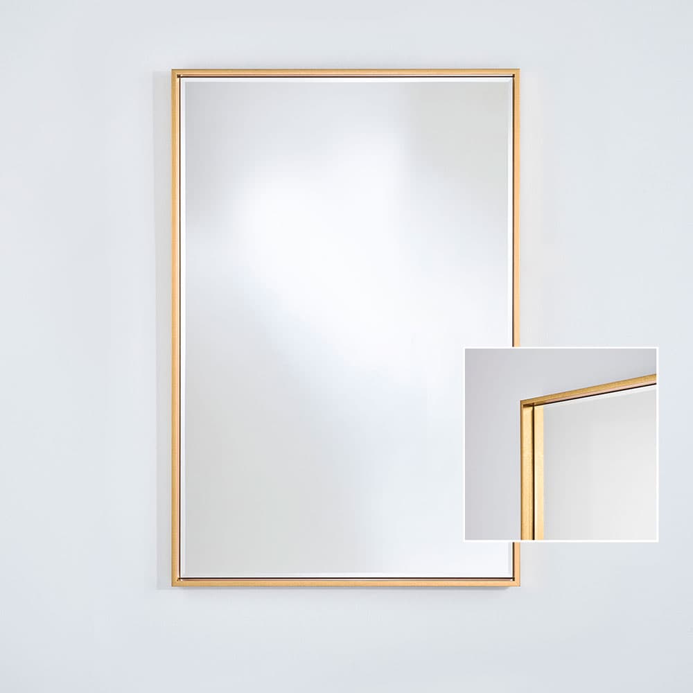 Soho Gold Small Rect Mirror, Quick Ship