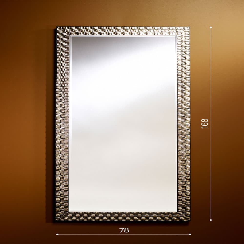 Almeria Silver Xl Wall Mirror By FCI London