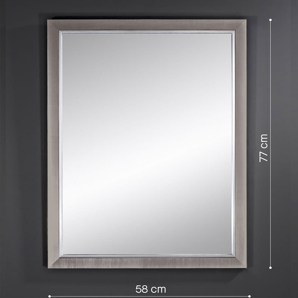 Bremen Dark Rectangular Wall Mirror By FCI London