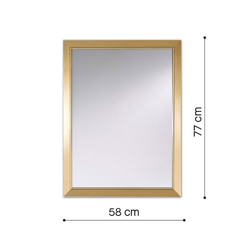 Bremen Gold Rectangle Mirror By FCI London