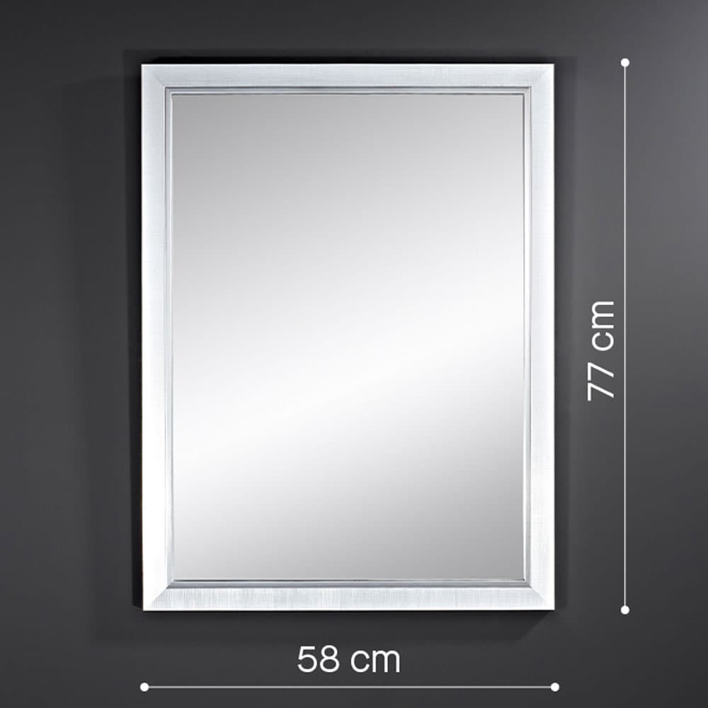 Bremen Silver Rectangle Mirror By FCI London