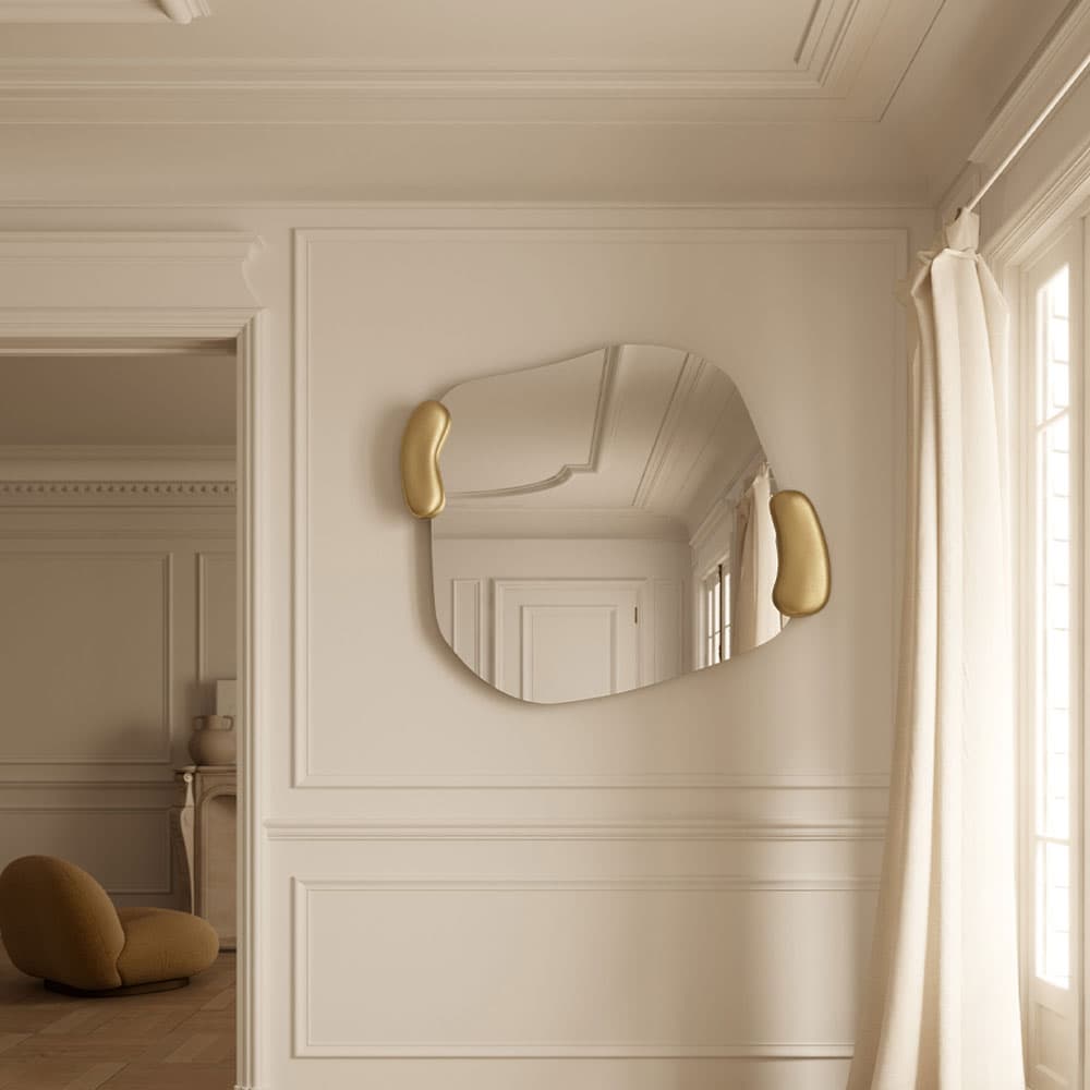 Calco Gold Square Mirror By FCI London