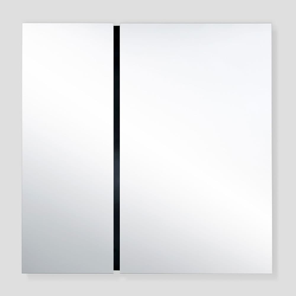 Luna Black Rectangle L Mirror By FCI London