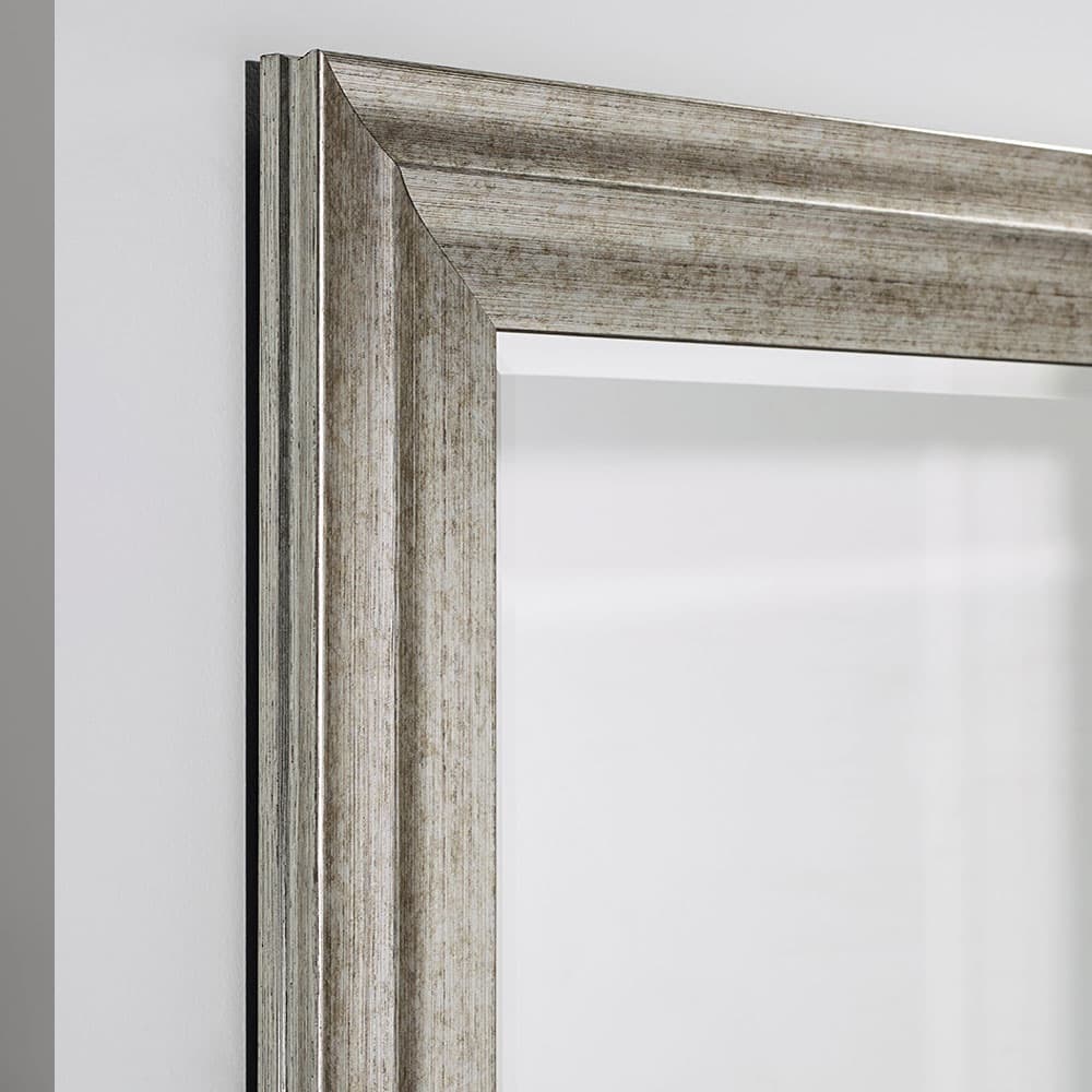 Metz Silver Rectangle Mirror By FCI London