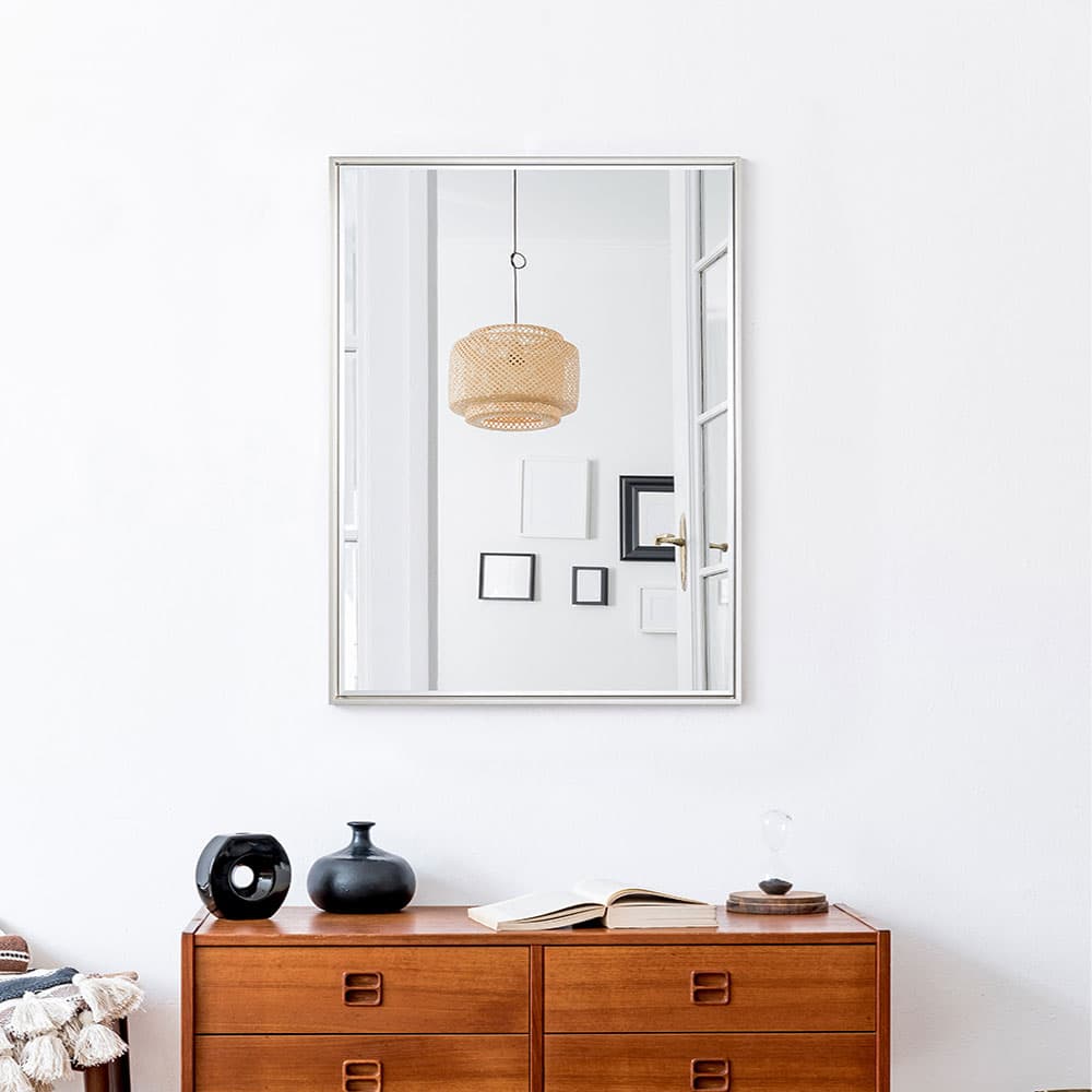 Soho Silver Small Rectangle Mirror By FCI London