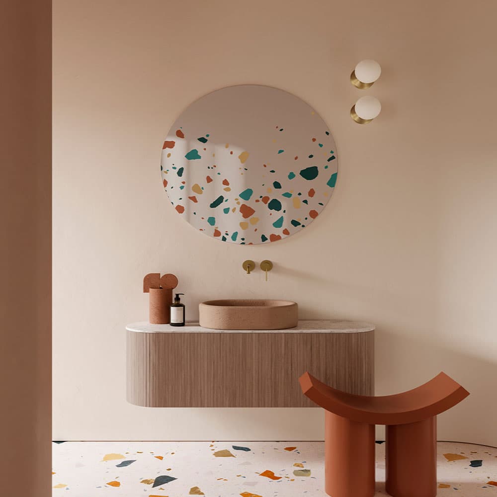 Terrazzo Round Mirror By FCI London