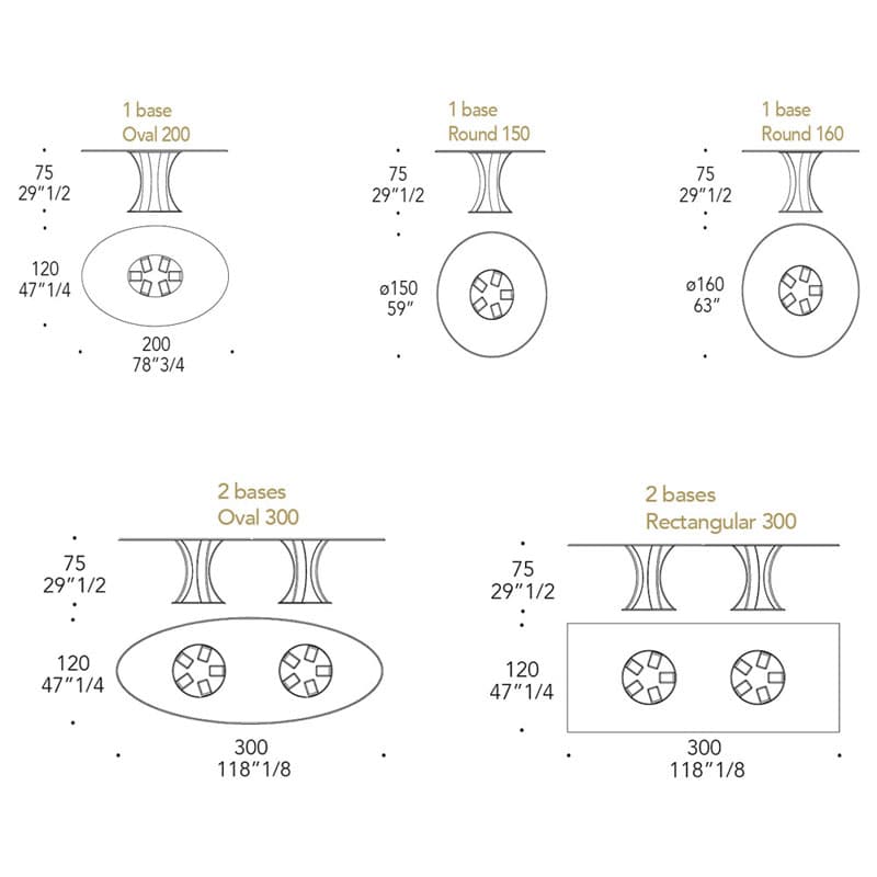 Barrique 72 Dining Table by Reflex Angelo