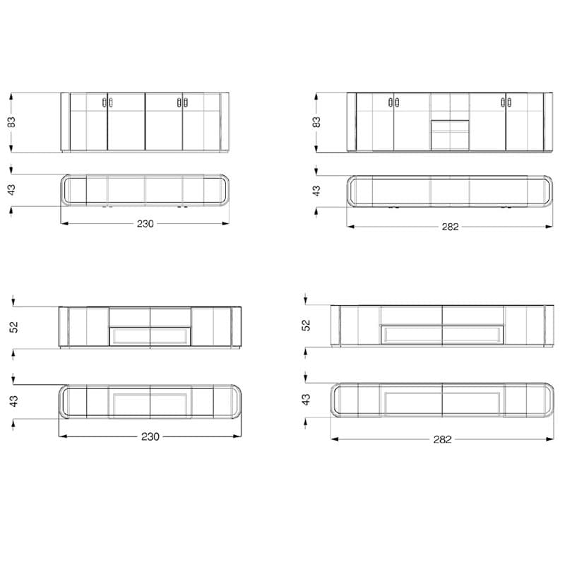 San Marco Buffet Sideboard by Reflex Angelo