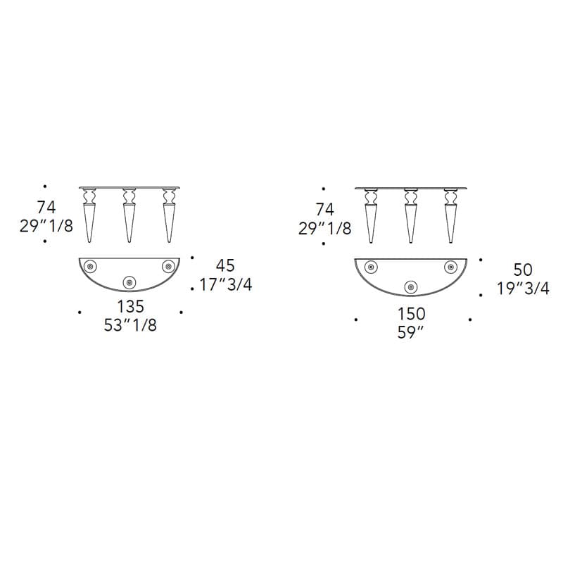 Gran Canal Console Table by Reflex Angelo