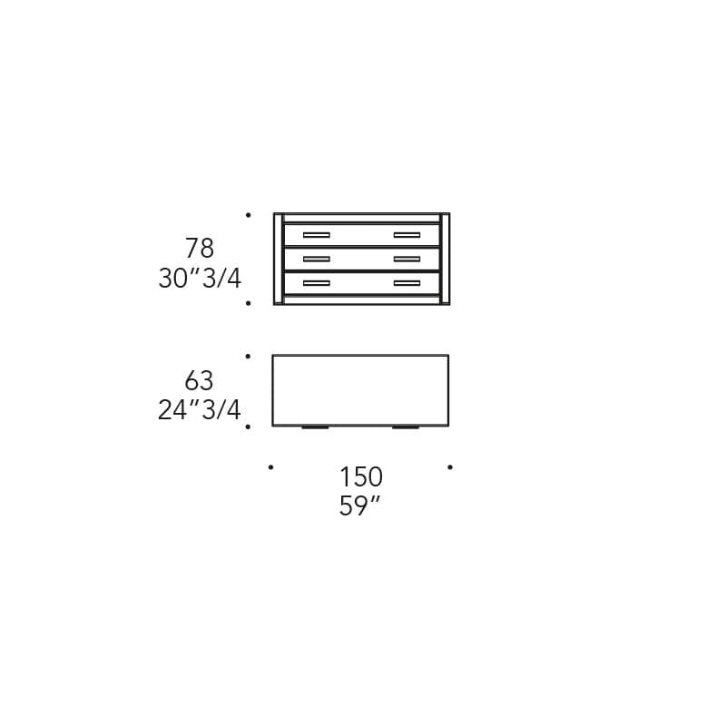 Avantgarde Como Chest of Drawer by Reflex Angelo