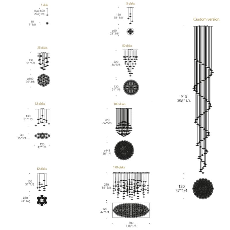 Sirius Chandelier by Reflex Angelo