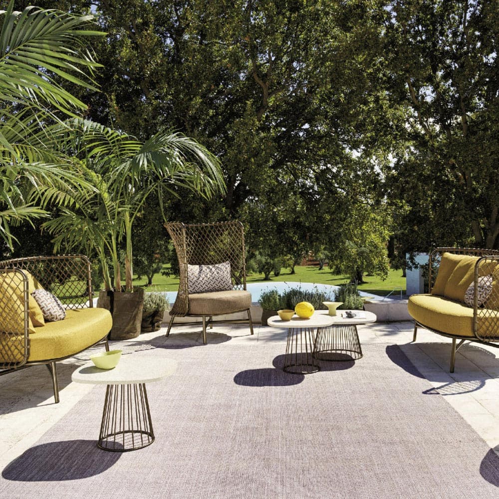 Charme Bronze Outdoor Coffee Table by Roberti Rattan