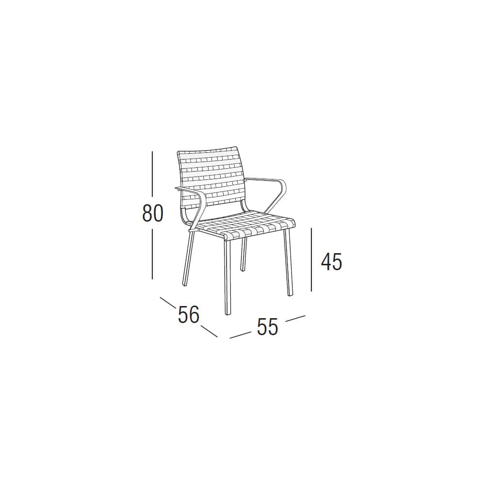 Hamptons Graphics 9724 Outdoor Armchair by Roberti Rattan