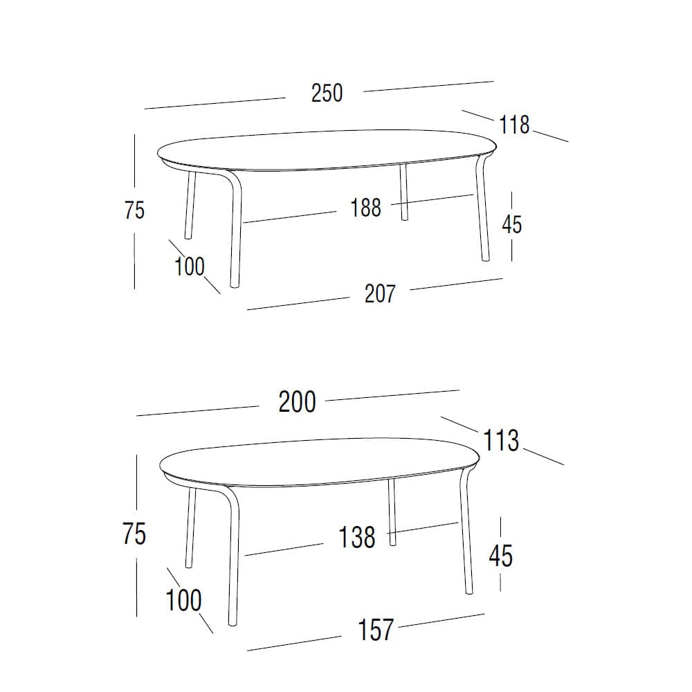 Charme Outdoor Table by Roberti Rattan