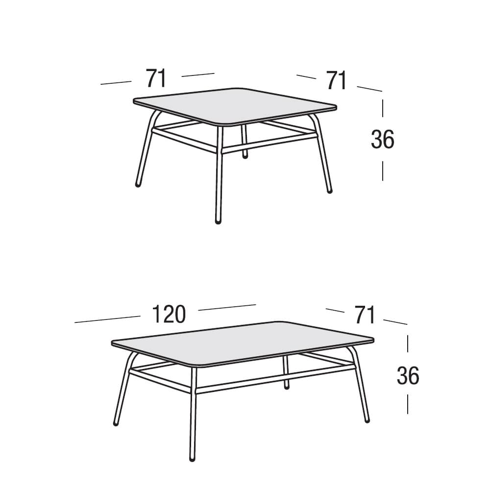 Portofino Outdoor Coffee Table by Roberti Rattan