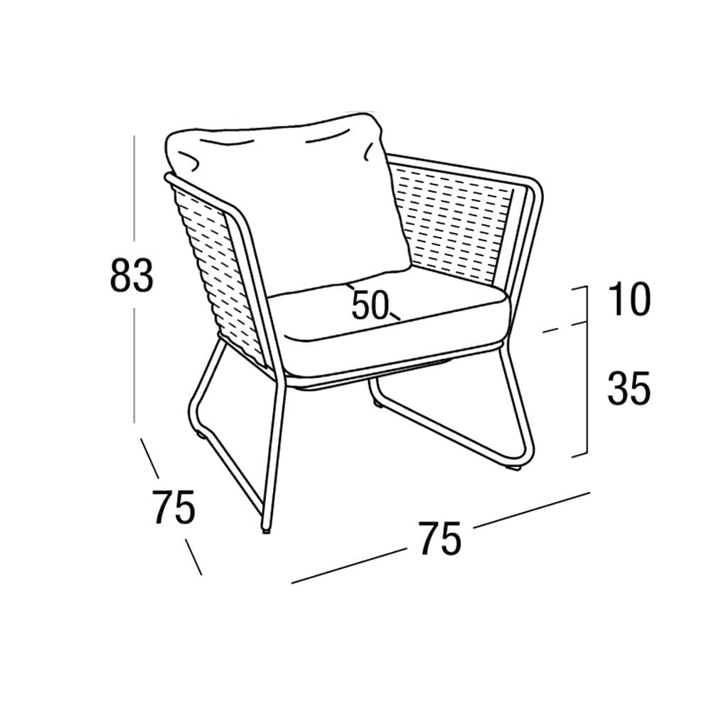 Portofino 9741 Outdoor Chair by Roberti Rattan