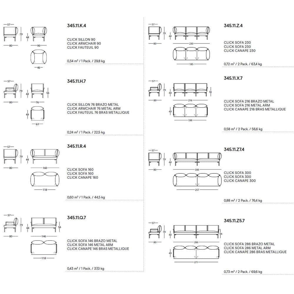 Click Sofa by Sancal