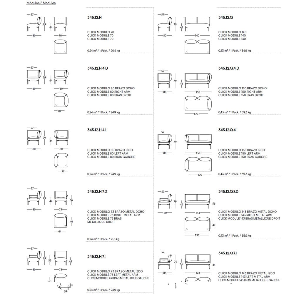 Click Sofa by Sancal