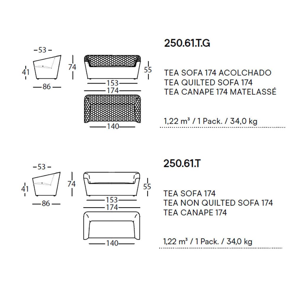 Tea Sofa by Sancal