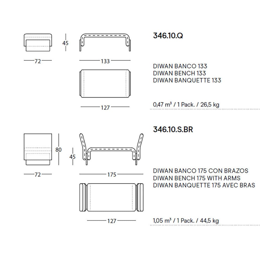 Diwan Bench by Sancal