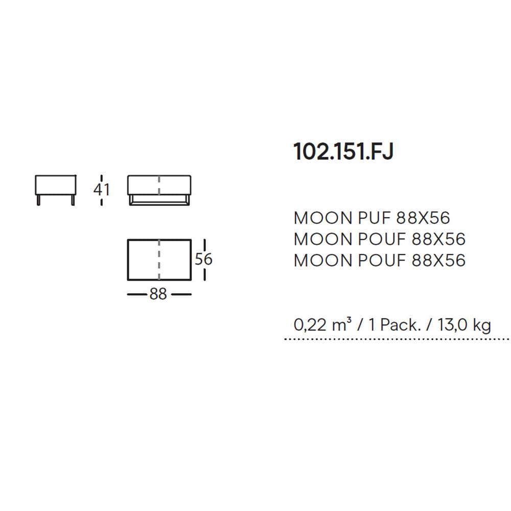 Moon Footstool by Sancal