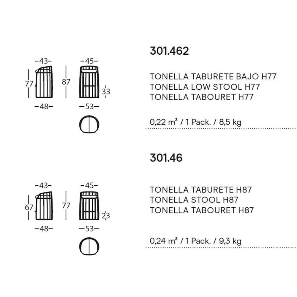 Tonella Bar Stool by Sancal