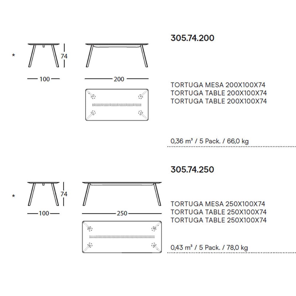 Tortuga Dining Table by Sancal