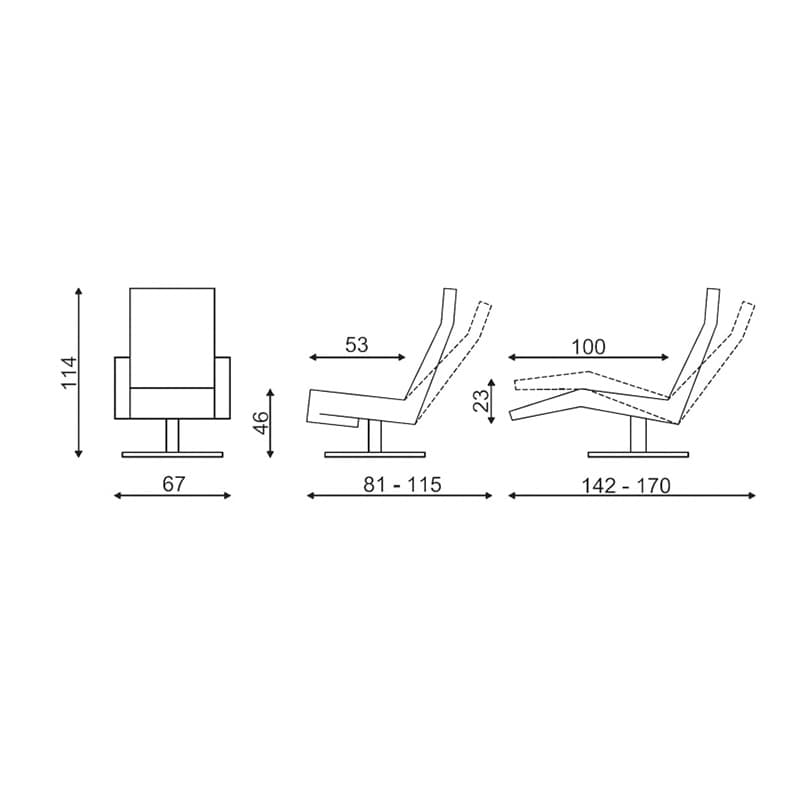 Tw002 Recliner by Sitting Benz