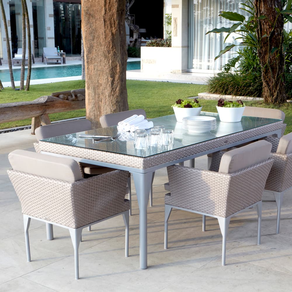 Brafta Silver Walnut Outdoor Armchair by Skyline Design