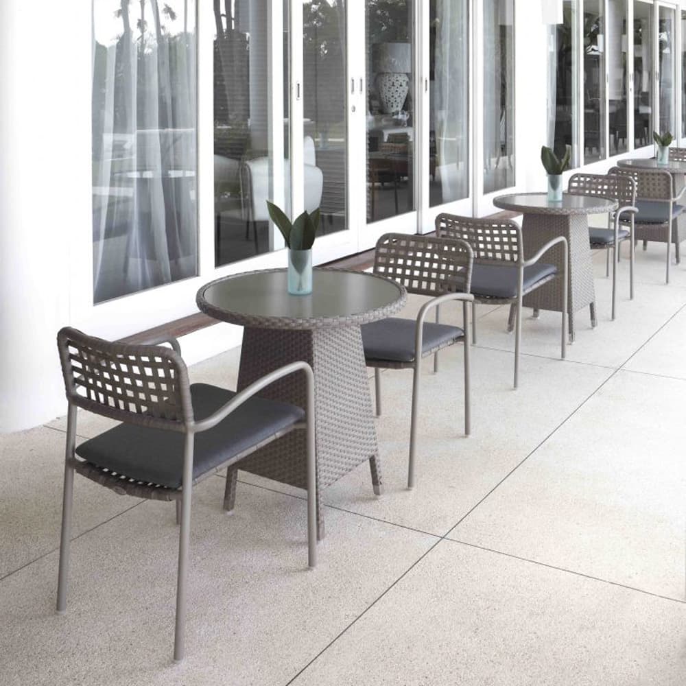 Catainia Silver Walnut Outdoor Armchair by Skyline Design