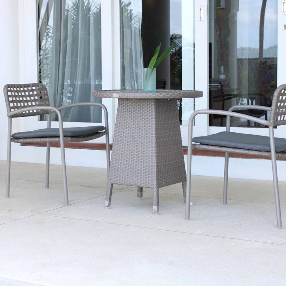 Catainia Silver Walnut Outdoor Armchair by Skyline Design