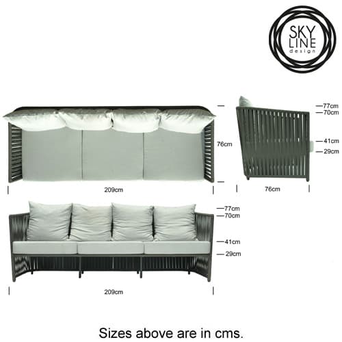 Milano Outdoor Sofa by Skyline Design