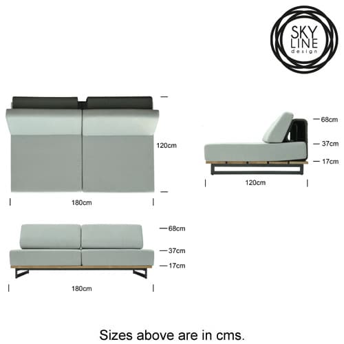 Ona Love Seat Outdoor Sofa by Skyline Design