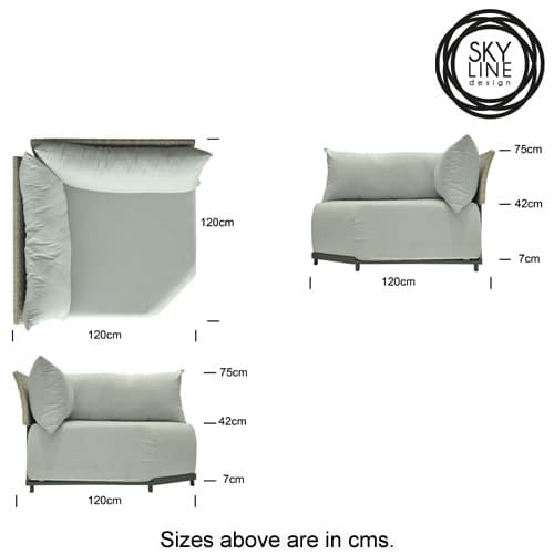 Windsor Corner Outdoor Sofa by Skyline Design