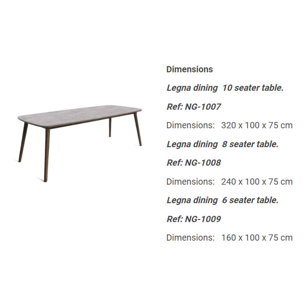 Legna Outdoor Table by Skyline Design