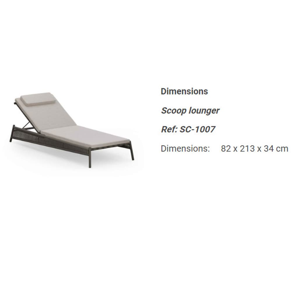 Scopp Sun Lounger by Skyline Design