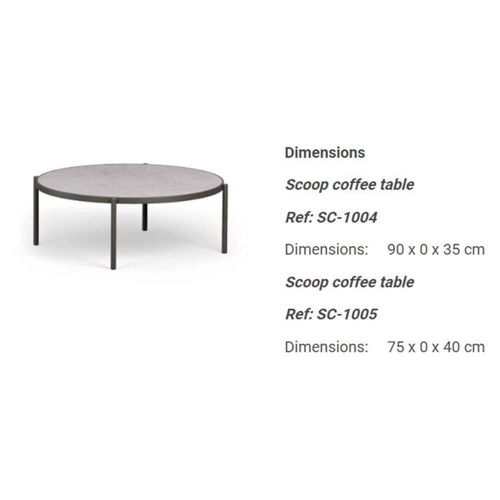 Scopp Outdoor Coffee Table by Skyline Design