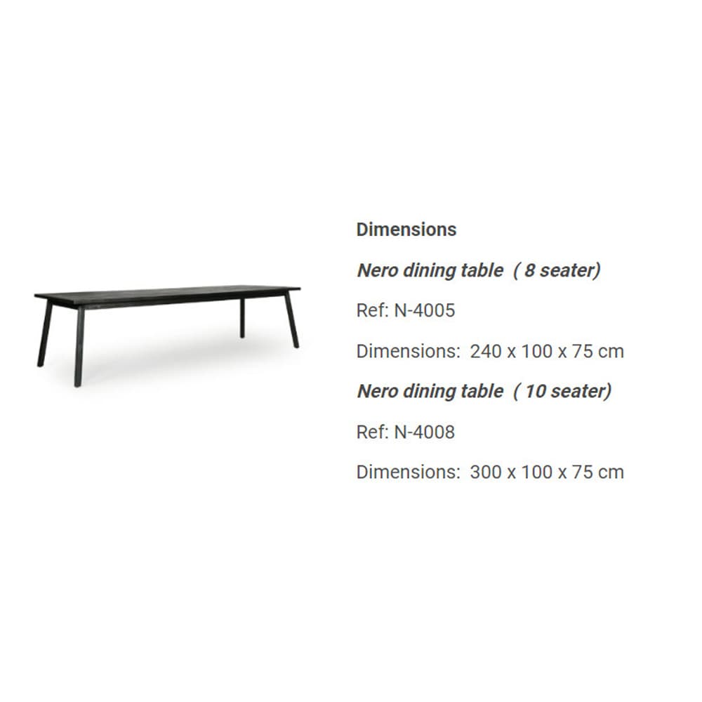 Nero Outdoor Table by Skyline Design