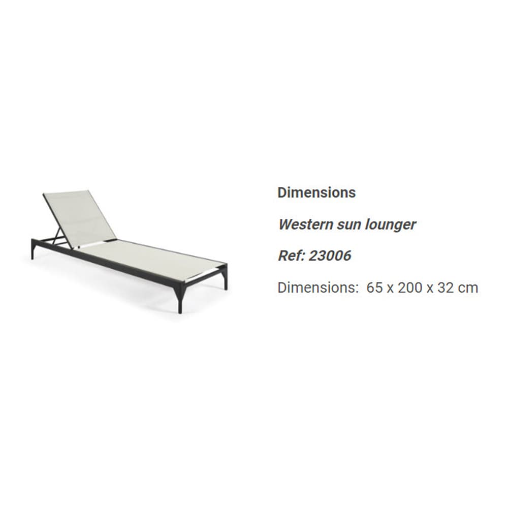 Western Sun Lounger by Skyline Design