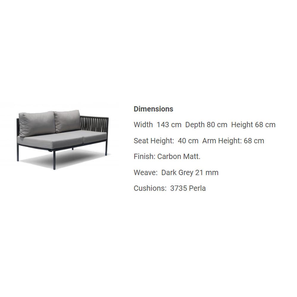 Kitt Love Seat Outdoor Sofa by Skyline Design