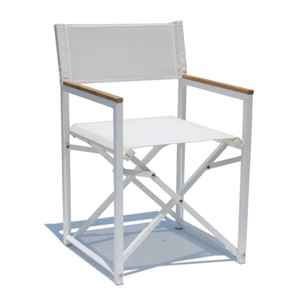 Venice White Outdoor Armchair by Skyline Design