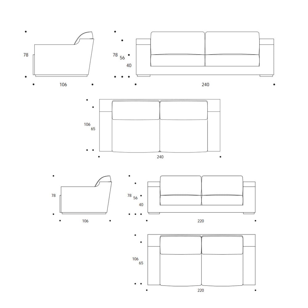 Mister Reduced Sofa by Smania