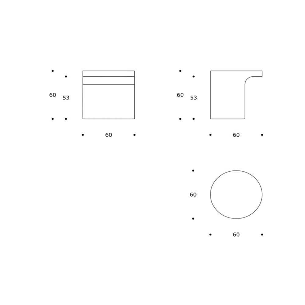 Orm 60 Side Table by Smania